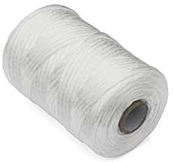 Cordel de Rafia sintética diámetro 1,9 mm. Blanco 95 m.