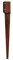 TIMCO Drive in Post Spike Bolt Secure Oxide Red - 100 x 600mm