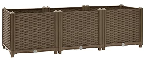 vidaXL Lit surélevé 120x40x38 cm Polypropylène