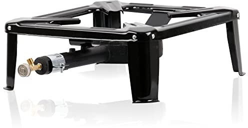 BBQ-Toro Gusseisen Gaskocher | 1-Ring-Gasbrenner 40 x 40 x 15 cm | 7 kW | Propan-Butan | Portable Kocher