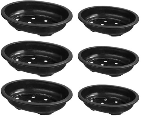 Happyyami 6pièces Pots De Drainables Plastique pour Plantes Intérieur pour Balcon Et Décoration De Maison De Bacs avec Drainage pour Et