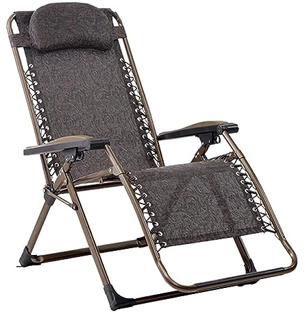 Habrur Liegestuhl Klappbar Terrassenliege Klappstuhl Für Die Mittagspause, Camping-Sonnensitz, Freizeit-Strand-Loungesessel, Tragbares Klappbett Sonnenliege Klappbar