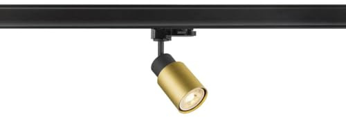 SLV PURI 2.0 TUBE, Schienenstrahler, für 3 Phasen Schienensystem, Schwarz-Gold