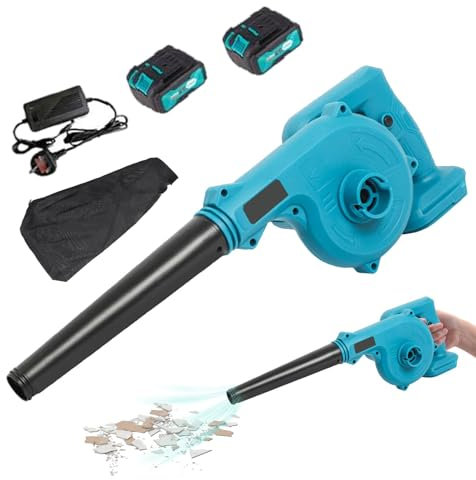 Souffleur de feuilles sans fil - Souffleur électrique 2 en 1, souffleur électrique sans fil, souffleur de feuilles sans fil, aspirateur multifonction pour nettoyer la poussière et le jardin