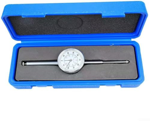 Feeshoppher Indicatore a quadrante ad ago Indicatore di prova professionale con vite di bloccaggio 0-50 mm Campo di misurazione Strumento di misurazione meccanico per progetti di ingegneria di