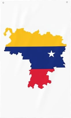 Bandera decorativa de jardín con estampado de bandera de Venezuela, poliéster, impresión viva, lista para vacaciones y fiestas