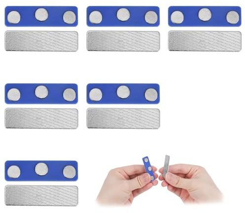 DULZEN 6 Paires Aimant Rideau Magnétique Accessoire de Store Occultant pour Stores de Fenêtre Aimants pour Rideaux avec Adhésif Clips Magnétiques pour Rideaux pour Rideaux Occultants