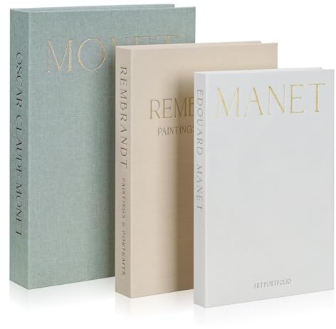 CRROEL Linen Faux Decorative Faux Books,Set of 3 Decorative Books,Modern Faux Decor Book for Decoration,Aesthetic Fake Books for Coffee Table/Bookshelf/Mantel Decor,Photo Storage or Keepsake Box