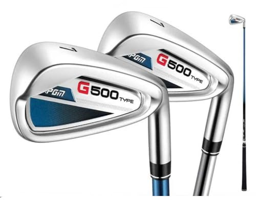No.7 Golf Palo di Ferro con 30 Gradi Loft R/S Grafite o Asta Inox Destra Mano Singola Mazze da Golf Ferro per Giocatori Sportivi Adulti (con albero in grafite S)