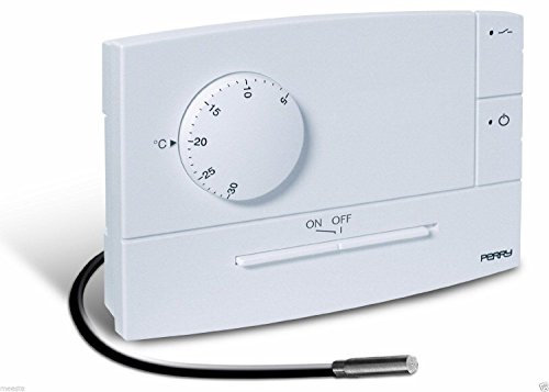 Perry 1TPTE502B Termostato con Sonda a Pavimento, Bianco