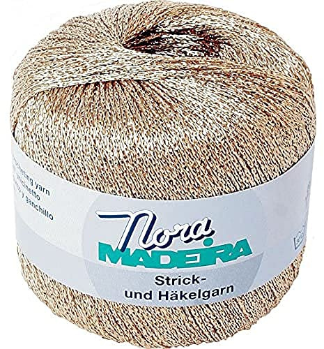 Madeira Hilo para tejer M9813-321, poliéster, color dorado 321, 100 m