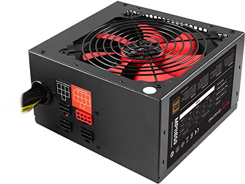 Mars Gaming MPII850, Fuente de Alimentación Para Pc (850 W, 12 V, Atx, Cableado Modular, Ventilador 12 Cm, Sistema Anti-Vibración, Eficiencia + 85%), SATA, 850W, Negro/Rojo