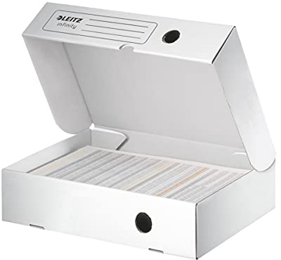 Leitz Archivbox Infinity, horizontal, 80mm, weiß