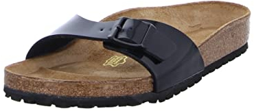 Birkenstock Damen Eva Madrid Sandale, Schwarz, 39 EU