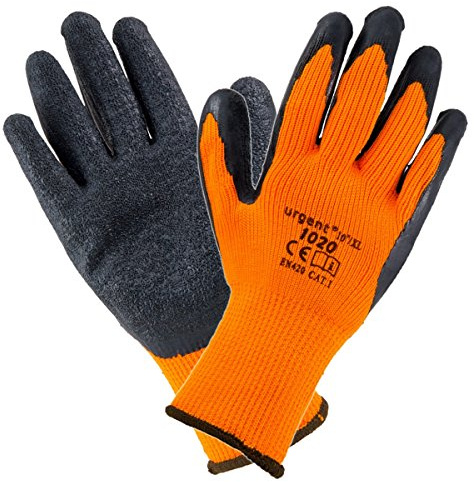 12 Paar ❄ URGENT 1020 ❄ WINTER-, ARBEITS-, SICHERHEITSHANDSCHUHE Gefüttert (10)
