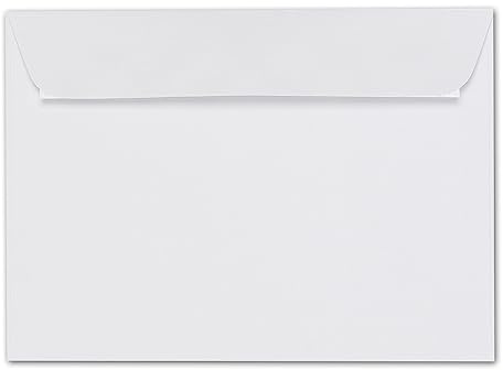 ARTOZ 25x Briefumschläge DIN C5 Weiß (Blütenweiß) - 229 x 162 mm Kuvert ohne Fenster - Umschläge selbstklebend haftklebend - Serie Artoz 1001