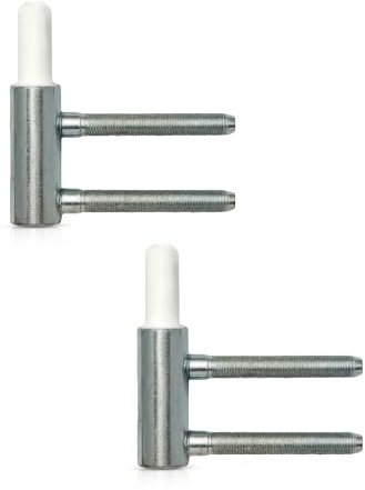 Gedotec Einbohrband Variant-Rahmenteil V 3400 WF für Drehtüren | Stahl verzinkt | Anschlag DIN links & rechts | Tragkraft 40 kg | 2 Stück - Türbander für Zimmertüren - Innentüren an Holz-Zargen