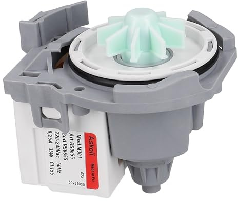 LUTH Premium Profi Parts Ablaufpumpe Geschirrspüler 35W Bajonett Magnettechnik kompatibel mit Whirlpool 481236018558 C00311158 Askoll RC0238 M301 Pumpenmotor Spülmaschine