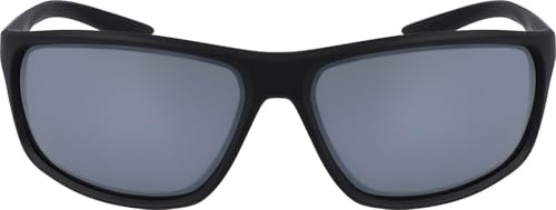 NIKE Adrenaline EV1112 Sport Sonnenbrille Running Training Lifestyle Sunglasses, Mt Black/Volt/Grey W/Silv, One Size
