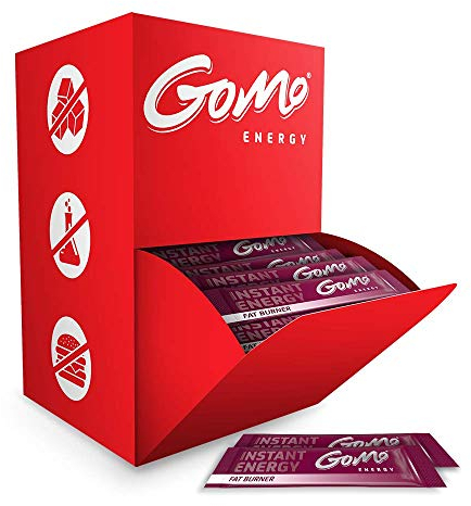 GoMo ENERGY® zuckerfreier Energie Stoffwechsel Drink│+1500 mg L-Carnitin +200mg Acai +100mg Grüntee-Extrakt +70mg Koffein +Chili-Extrakt + B-Vitamine│Erreiche deine Ziele 3 Monatskur 100 Portionen