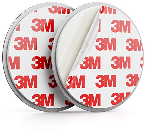 deleyCON 1x Montage Magnétique pour Détecteurs de Fumée Détecteurs d'Incendie Support Auto-Adhésif Surface Diamètre 65mm