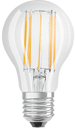OSRAM Bombillas LED E27, CLAS A forma de Bulbo 100 W 6500K, Luz diurna