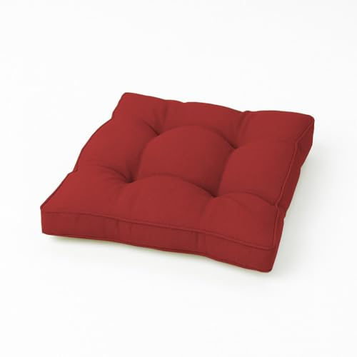 chilly pilley Cojín De Salón Cojines De Sillón De Ratán Tapicería De Ratán Conjunto De Salón De Ratán Cojín De Asiento Acolchado (cojín de Asiento 80x60x10, Rojo)