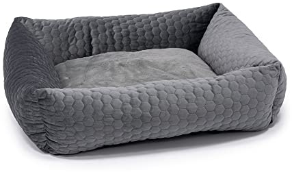 Karlie Liegebett Velvet, Hundebetten, Polyester, Dunkelgrau, 65x60x20 cm