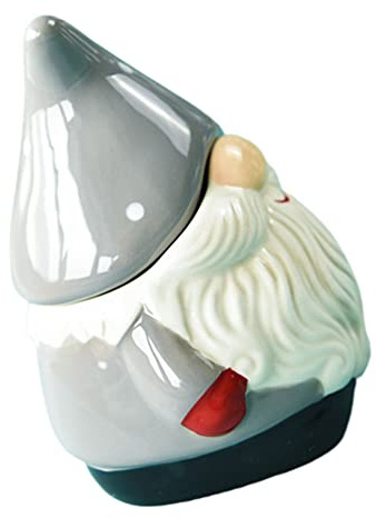 BESTonZON Christmas Zuckerdose, Keramik-Zwerg-Keksdose, Keramik Weihnachten Süßigkeiten Keksdose mit luftdichtem, Zwerg für Kekse, Kekse, Snacks, Süßigkeiten Weihnachten Zwerge