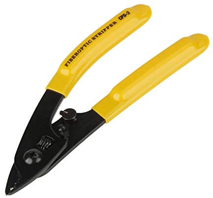 Electrician's Side Cutter, Wire Crimper, Stripper and Bolt Cutter Multi Tool Anti-Slip Handle Three-Port Optical Fiber Stripping Plier Cutter Tools Suitable for Optical Network Service
