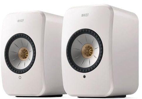 KEF LSX II Wireless HiFi Speaker System (Mineral White)
