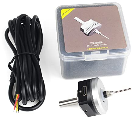 CNCTOPBAOS 3D Touch Probe Edge Finder to Find Desktop Center,V5 NPN NO 3D Edge Finder with Tip,Waterproof Anti-roll CNC Router Probe 6mm Handle Compatible with Mach3 GRBL CNC Milling Machine
