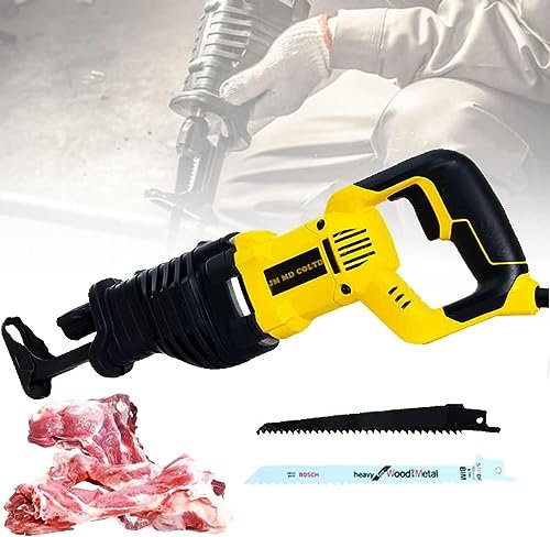 Electric Bone Saw,900W Bone Saw Electric Professional Butcher Bone Saw,with 2 Saw Blades,Meat Saw Machine for Commercial and Household, Butcher Bone Band Saw, Best Choice for Bone