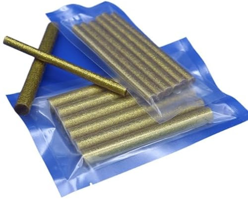 HeißKlebesticks 7mm 11mm × 100mm Flash Golden Hot Melt Klebestifte for Wärme Pistole Pistole Klebstoff DIY Werkzeuge Reparatur Legierung Zubehör HeißKlebepistole Sticks(7mm40packs240pcs)
