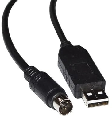 ADAPTADOR USB A MINI DIN 8 PIN MD8 MACHO CABLE DE COMUNICACIÓN SERIAL RS232 for PUERTO HOST DEL SECUENCIADOR DE MÚSICA A PC(5m,USB TO MD8 (FT232RL))