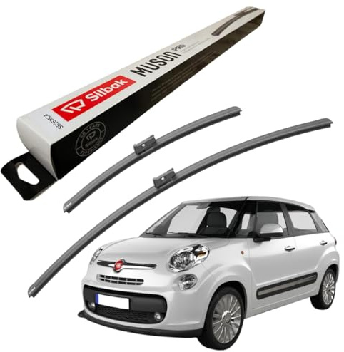 Silbak Windscreen Wipers, fits for FIAT 500L (2012 ONWARDS) Front Wiper Blades, 650mm/380mm