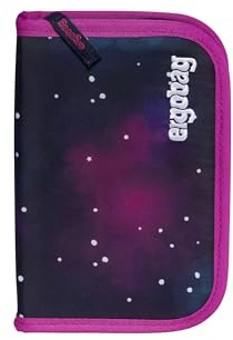 ergobag Lyra - Set di 22 matite colorate, scomparto per monete, righello Bärlaxy – viola