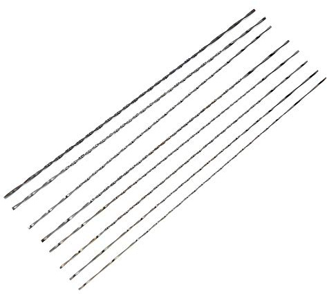 ANKROYU 8PCS Metal Jewelry Saw Cutting Blades, Circular Saw Blades, Spiral Teeth Saw Cutting Blades, Tungsten Steel Spiral Saw Blades for U Shaped Saw Frame