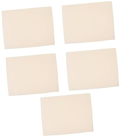 NUOBESTY Lot De 5 Feuilles De Toile Vierge Robuste Pour Peinture À Lhuile Idéales Pour La Peinture Artistique Et Artisanale