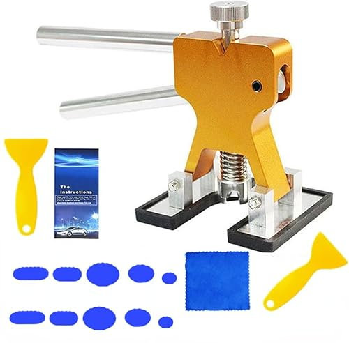 Saca Bollos de Chapa Coche,Sacabollos Coche Extractor de abolladuras de coche, removedor de abolladuras, ventosa Uso apto para carrocería automotriz, Kit de herramientas de reparación sin pintura, Kit