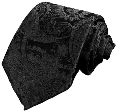 Lpolkvemelh Cravate Homme 8CM, Élégant Cravates Style Classique Cravate d'Affaires Formelle Accessoire Cousue Main Tissu Doux et Raffiné Noire Carreaux Rayures Cravatte pour Mariage Fête Affaires