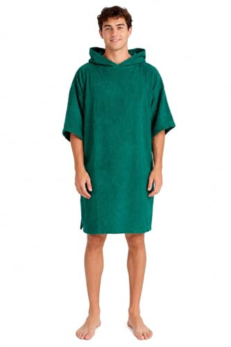 ALLEN & MATE 100% Baumwolle Surf-Poncho mit Kapuze – Oversize Saugstarkes Pool- & Strandtuch Umziehhilfe für Damen & Herren