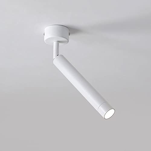Faretto da soffitto a LED, faretto Singolo Regolabile ad Angolo per Illuminazione Interna, faretti direzionali Moderni e semplici da Montare in Superficie per Isola Cucina, Camera da Letto, Bar,