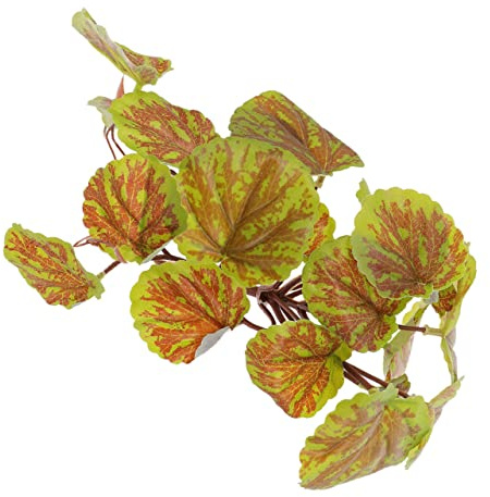 Toyvian Plante Artificielle Suspendue Flexible pour Terrarium Reptiles avec Ventouse Décor Naturel pour Habitat Lézards Caméléons et Tortues Terrestres Support et Facile à Modeler