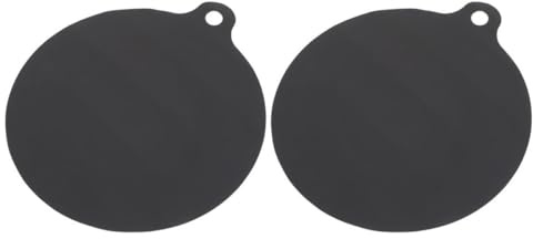 Abaodam 2pcs Silicone Heat Resistant Mat for Countertop Use, Flexible Hot Pot Holder and Protective Cooker Pad, Black Induction Cooktop Mat Suitable for Drying and Heat Insulation
