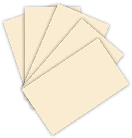 folia 6308 - Tonpapier 130 g/m², Tonzeichenpapier in beige, DIN A3, 50 Bogen, als Grundlage für zahlreiche Bastelarbeiten