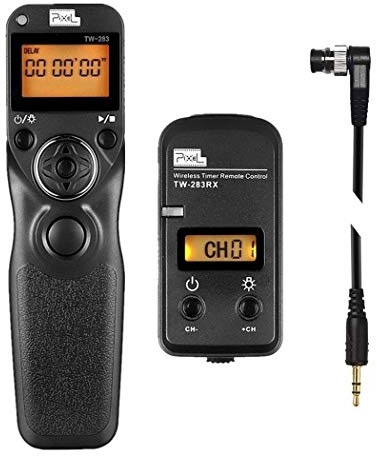 Pixel TW283-DC0 Caméra sans Fil Déclencheur à Distance Plage de minuterie Compatible avec Nikon Z8 Z9 D3 D4 D5 D6 D800 D850 D800E D810 D810A D700 D500 D300 D200 F6 F10 0F5 F5 F90X F90 D1X D2H D3X