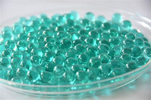 Glaskugeln Ø ca. 10 mm aus Vollglas, aquamarinblau poliert, 500, g (115 1207)