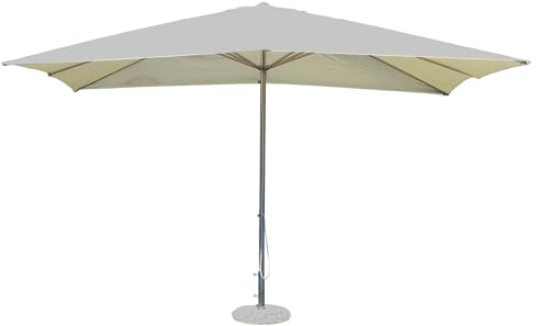 Ombrellone Da Giardino 3 X 3 Palo Centrale Tortora Telo Grigio Per Esterno Ristorante Gelateria Bar Hotel Albergo
