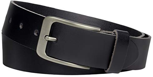Vascavi ® Ledergürtel aus Rindleder, 3,5 cm breit und ca. 0,3 cm stark, echt Leder Gürtel, Made in Germany, kürzbar, für Damen und Herren #3,5-0001